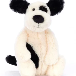 Jellycat Bashful Black And Cream Puppy Small