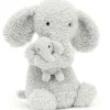 Jellycat Huddles Grey Elephant