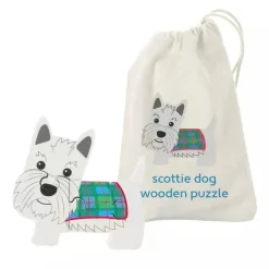 Scottie Dog Mini Wooden Puzzle