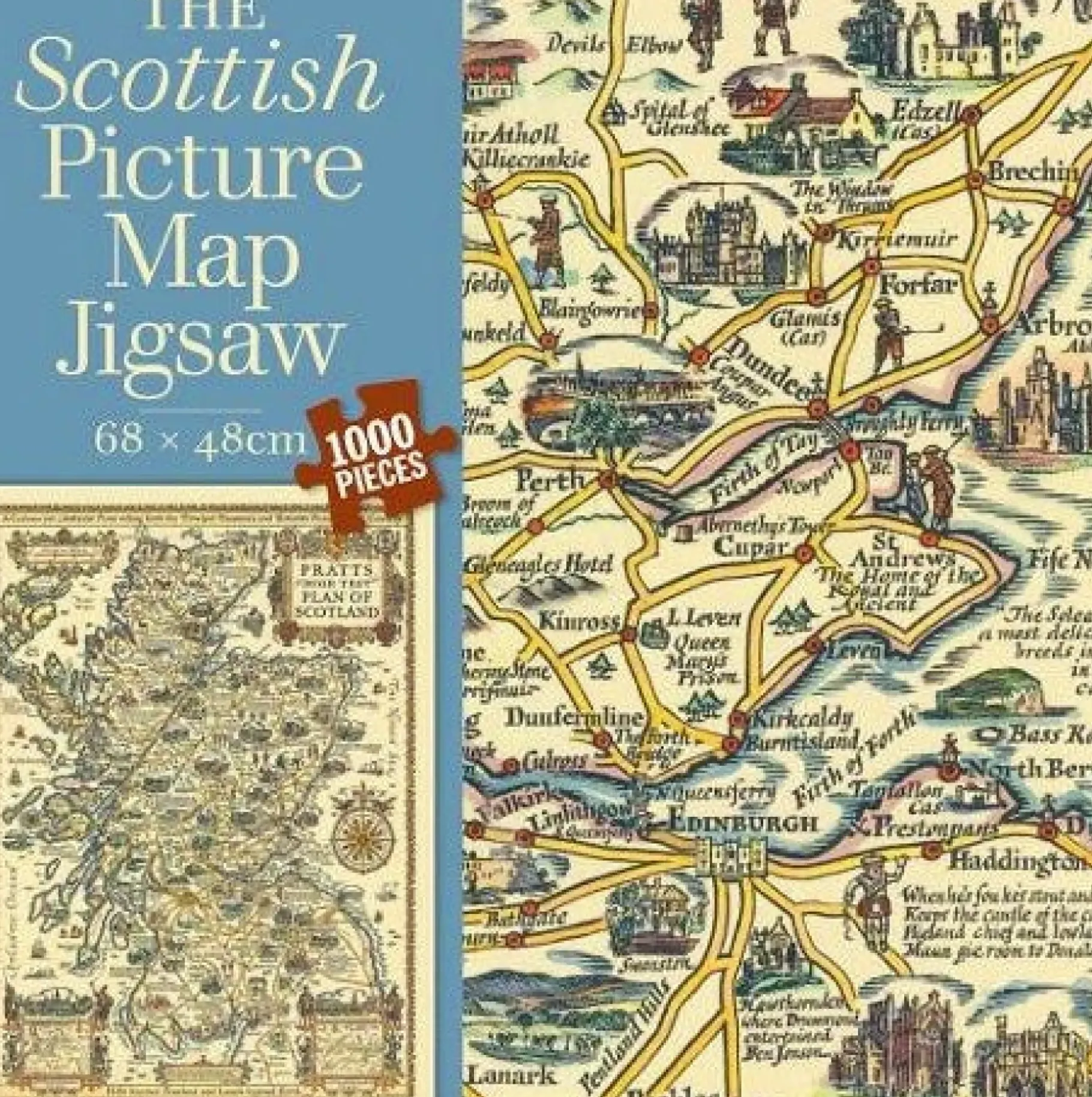 Scottish Picture Map Jigsaw Puzzle